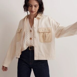 Madewell Chino Boxy Shirt Jacket - NWT